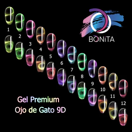 Gel Ojo de Gato 9D Premium Bonita -Geles y Resinas