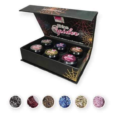 Colección Shine Spider Fantasy Nails - Crea Efectos de Telaraña Únicos en Seis Colores | Cosmetic-Nails.com