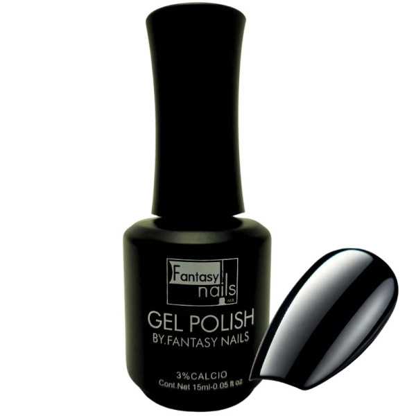 Gel Negro "Fantasy Nails" con Calcio - Cobertura y Fortalecimiento