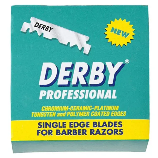 Cuchillas Derby Professional – 100 unidades de un solo filo