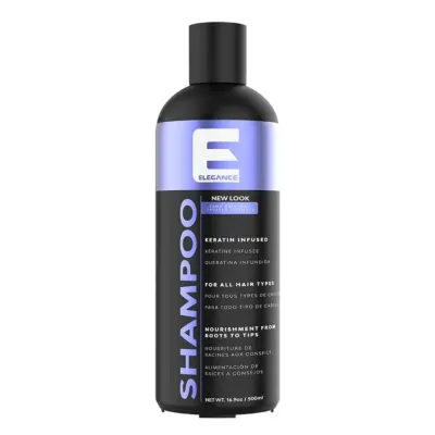 Shampoo Elegance Keratin Infused 500 ml – Cabello Fuerte y Suave